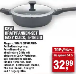 Handelshof GSW BRATPFANNEN-SET EASY CLICK, 5-TEILIG Angebot