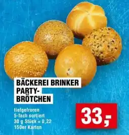 Handelshof BÄCKEREI BRINKER PARTY-BRÖTCHEN Angebot