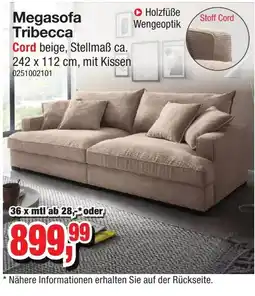 Möbelfundgrube Megasofa Tribeca Angebot