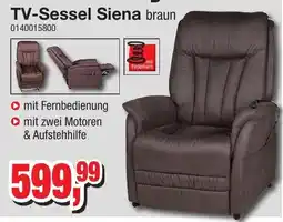 Möbelfundgrube TV-Sessel Siena braun Angebot