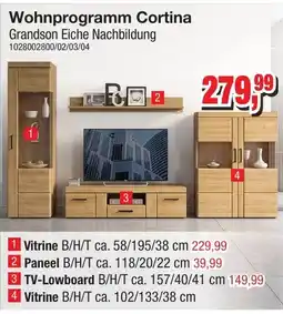 Möbelfundgrube Wohnprogramm Cortina Grandson Eiche Nachbildung Angebot