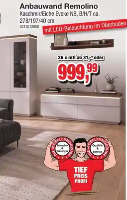 Möbelfundgrube Anbauwand Remolino Angebot