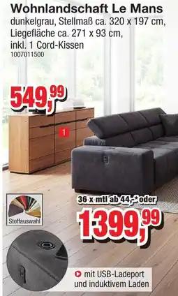 Möbelfundgrube Wohnlandschaft Le Mans Angebot