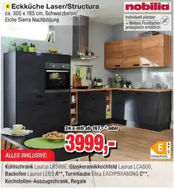 Möbelfundgrube Eckküche Laser/Structura Angebot