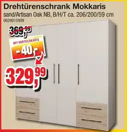 Möbelfundgrube Drehtürenschrank Mokkaris Angebot