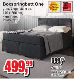 Möbelfundgrube Boxspringbett One Angebot