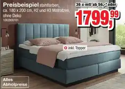Möbelfundgrube Preisbeispiel stahlfarben Angebot