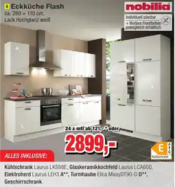 Möbelfundgrube Eckküche Flash nobilia Angebot