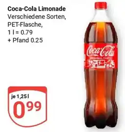 Globus Coca-Cola Limonade Angebot