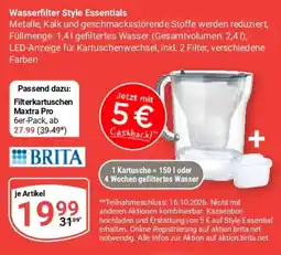 Globus Wasserfilter Style Essentials Angebot