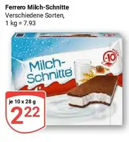 Globus Ferrero Milch-Schnitte Angebot