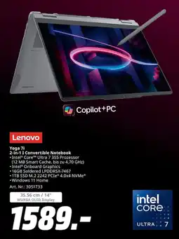 MediaMarkt Lenovo Yoga 7i 2-in-1 I Convertible Notebook Angebot