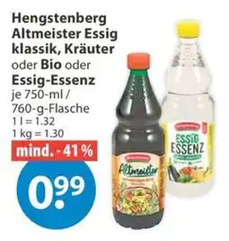 V Markt Hengstenberg Altmester Essig klassik, Kräuter Angebot
