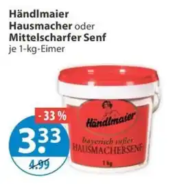 V Markt Händlmaier Hausmacher Senf Angebot