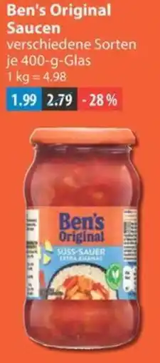 V Markt Ben's Original Saucen Angebot