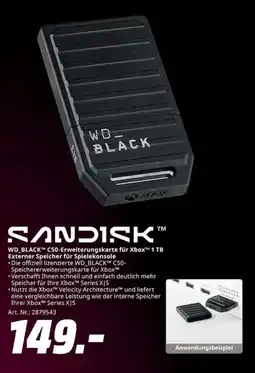 MediaMarkt WD_BLACK C50-Erweiterungskarte für Xbox™ 1 TB Angebot