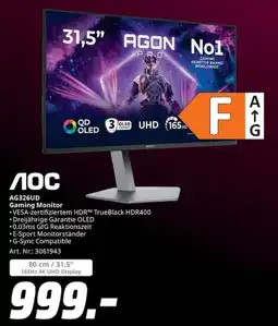 MediaMarkt AOC AG326UD Gaming Monitor Angebot