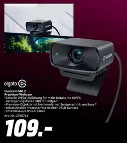MediaMarkt elgato Facecam MK.2 Premium-Webcam Angebot