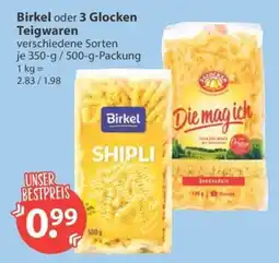 V Markt Birkel oder 3 Glocken Teigwaren Angebot