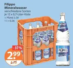 V Markt Filippo Mineralwasser Angebot