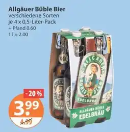 V Markt Allgäuer Büble Bier Angebot