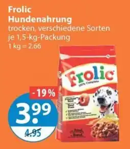 V Markt Frolic Hundenahrung Angebot