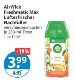 V Markt AirWick Freshmatic Max Luftfrischer Nachfüller Angebot