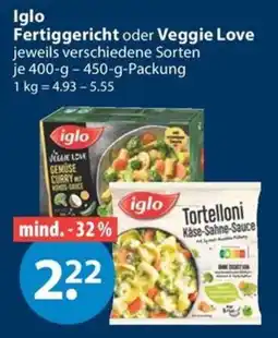 V Markt iglo Tortelloni Käse-Sahne-Sauce Angebot