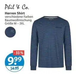 V Markt Phil & Co. Herren Shirt Angebot