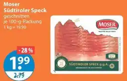 V Markt Moser Südtiroler Speck Angebot