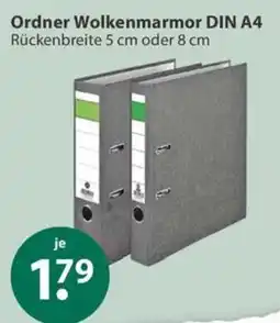 V Markt Ordner Wolkenmarmor DIN A4 Angebot