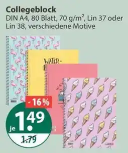 V Markt Collegeblock Angebot