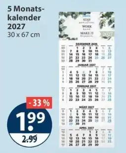 V Markt 5 Monatskalender 2027 Angebot
