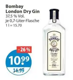 V Markt Bombay London Dry Gin Angebot