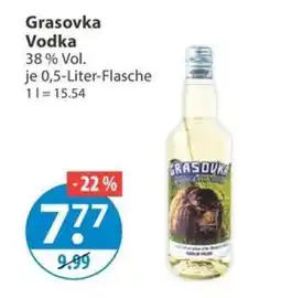 V Markt Grasovka Vodka Angebot