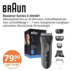 V Markt BRAUN Rasierer Series 3 3000BT Angebot