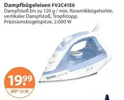V Markt Dampfbügeleisen FV2C41E0 Tefal Angebot