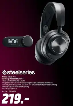 MediaMarkt Steelseries Arctis Nova Pro Gaming-Headset für PS5 Angebot