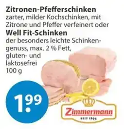 V Markt Zitronen-Pfefferschinken Well Fit-Schinken Zimmermann Angebot