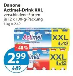 V Markt Danone Actimel-Drink XXL Angebot