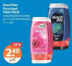 V Markt duschdas Duschgel TRIO PACK Angebot
