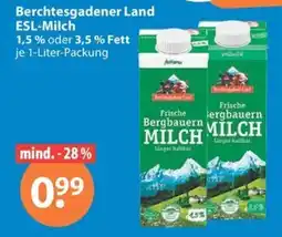 V Markt Berchtesgadener Land ESL-Milch Angebot