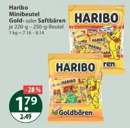 V Markt Haribo Minibeutel Gold- oder Saftbären Angebot