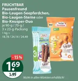 V Markt FRUCHTBAR Pausenfreund Bio-Laugen-Seeperdchen Angebot