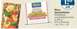 V Markt Wasa Spezialitäten Knäckebrot Angebot