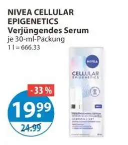 V Markt NIVEA CELLULAR EPIGENETICS Verjüngendes Serum Angebot