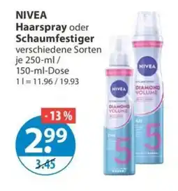 V Markt NIVEA Haarspray oder Schaumfestiger Angebot
