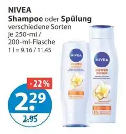 V Markt NIVEA Shampoo oder Spülung Angebot
