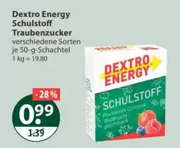 V Markt Dextro Energy Schulstoff Traubenzucker Angebot