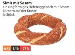 V Markt Simit mit Sesam Angebot